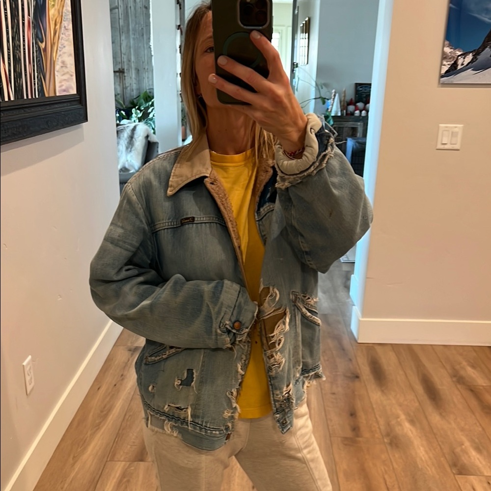 Vintage Wrangler Denim Coat - Picture 3 of 12